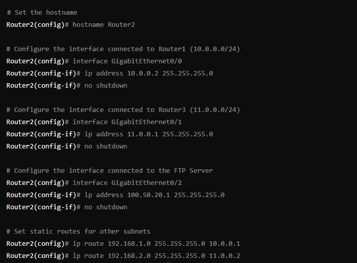 Router 2 Configuration